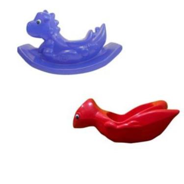 Imagem de Kit Balanço e Gangorra Dino  Brinquedos Divertidos para Crianças ao Ar