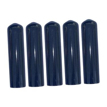 Imagem de rockible 5 pçs piscina cue ponta cobre bilhar cue ponta protetores piscina cue ponta cabeça cobre dicas de bilhar cobre, 11.5 Mm