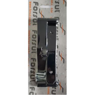 Imagem de Kit Dobradiça Chumbar N-1 20cm 1 Haste Porta Portão Porteira Preto - F