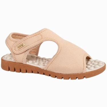 Imagem de Sandalia Ortopédica Feminina Calce Fácil Massageadora Anatômica Via An