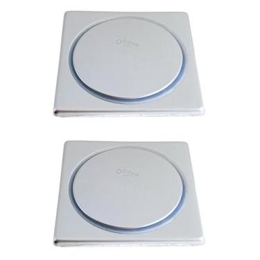 Imagem de Kit C/2 Ralo Inox Para Piso Click Cromado 10x10 Cm - MONTELAR, CLICK