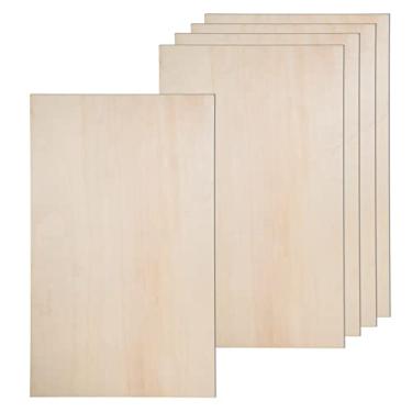 Imagem de AWIZOM Pacote De 24 Folhas De Basswood Para Artesanato - 12 X 20 X 1/8 De Polegada - Folhas De Compensado De 3 Mm De Espessura Com Superfícies Lisas - Placas De Madeira Retangulares Inacabadas Para Co