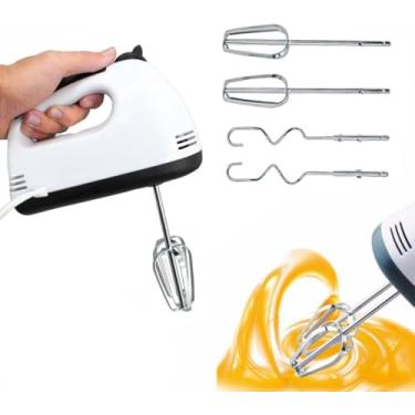 Imagem de Batedeira Portatil de Mao Potente Elétrica Batedor de Ovos Elétrico Pequena de Mão Simples Bate Bolos Massa Cozinha 7 Velocidades 110V 220V 260W (220V)