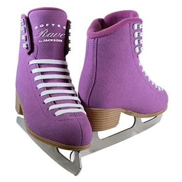 Imagem de Patins femininos Jackson Softec Rave Purple Ice Figure - Tamanho feminino 36