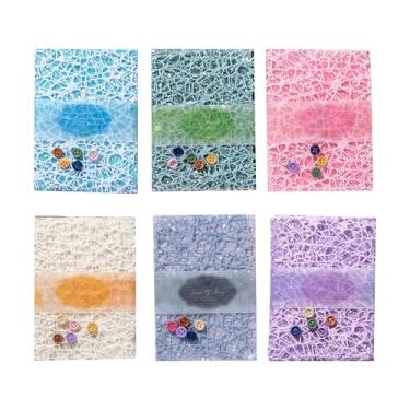 Imagem de Chris.W Conjunto sortido de 156 folhas de papel texturizado para scrapbook, 6 pacotes de papel especial misturado para artesanato e tecido de malha para planejador de scrapbooking, boletins, artigos