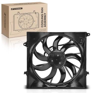 Imagem de A-Premium Conjunto de ventilador de resfriamento do radiador do motor com motor sem escovas compatível com modelos selecionados Hyundai - Santa Fe 2019-2020 2.0L - Substituição # 25380S1000