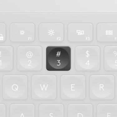 Imagem de Tecla única para teclado Logitech Craft/MX Keys S/MX Keys Mini/MX Keys S para MAC/MX Keys Mini para MAC (preto/grafite, 【3#】 Tecla)