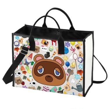 Imagem de BWWKTOP Bolsa de ombro animal Tommy para presente de videogame, aldeões, bolsa de ombro com sinos, Bells Bg, One Size, Ajuste