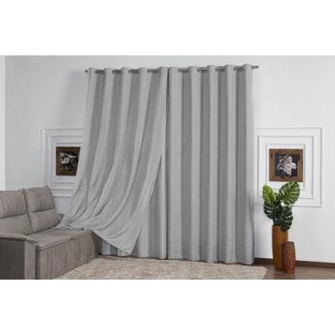 Imagem de Cortina linho flame sala e quarto 4,00M X 2,60M - SAFIRA ENXOVAIS, Cin