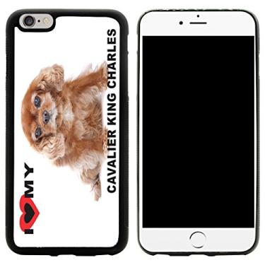 Imagem de Rikki Knight Capa para iPhone 6/6s Plus I Love My Black and White Cavalier King Charles
