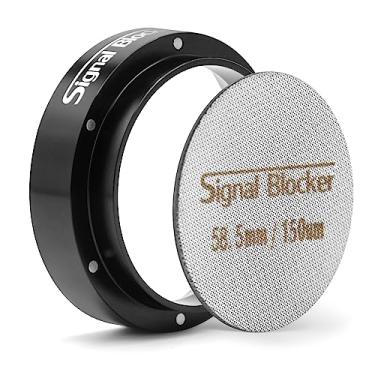 Imagem de Funil dosador de café expresso de 58 mm e tela de disco de 58,5 mm para Gaggia: Anel de dosagem magnético de café alumínio metal - Reutilizável 1,7 mm de espessura 150μm Tela de disco Aço inoxidável