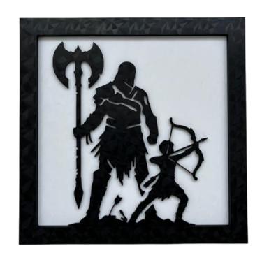 Imagem de 3D Tech solutions, Quadro Decorativo God of War Cor:Preto