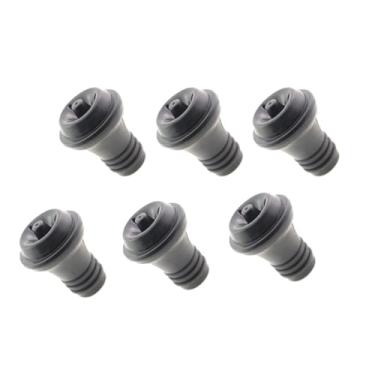 Imagem de ZHYOHEN 6 peças de rolha de garrafa de vinho resselável a vácuo para economia de vinho seladora de garrafa de silicone de grau alimentício adequada para garrafa padrão de vinho