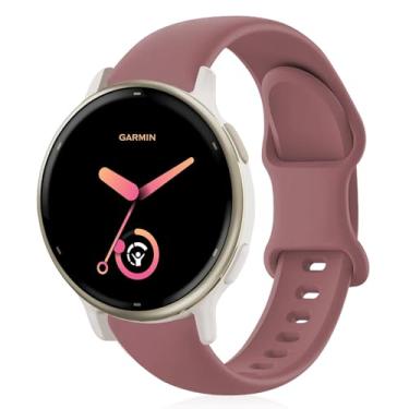Imagem de Strisinho Pulseira esportiva compatível com Garmin Vivoactive 5/Vivoactive 3/Venu/Venu Sq/Venu 2 Plus, pulseira de silicone macio de 20 mm para Garmin Vivoactive 3 Music/Forerunner 245/645/165/55,
