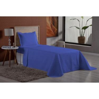 Imagem de Colcha SOLTEIRO matelase ultrassonico 170 fios - SAFIRA ENXOVAIS, Azul