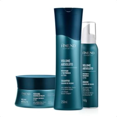 Imagem de Kit Amend Shampoo + Mousse + Máscara Expertise Volume Absoluto Cabelos Encorpados