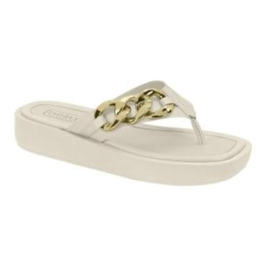 Imagem de Tamanco Beira Rio Plataforma Corrente Branco