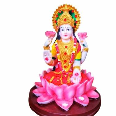 Imagem de Deusa Lakshmi Da Fortuna Estátua Em Resina - Althea Arte Decor