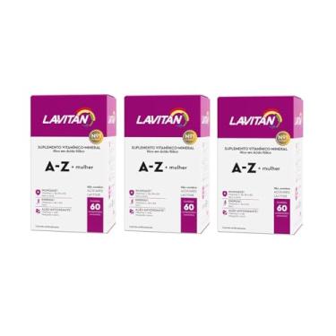 Imagem de Kit 3 Lavitan A-Z Mulher 60 Cápsulas Revestidos - Cimed