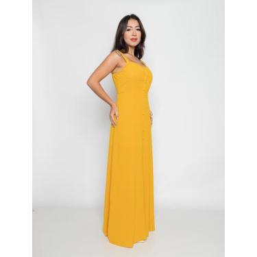 Imagem de Vestido Feminino Longo Com Alcinhas e Bojos Casual - SML Fashion, Mulh