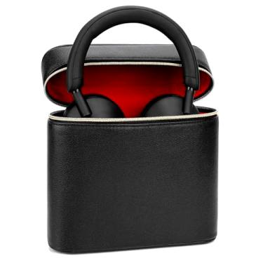 Imagem de Geekria Bolsa para fones de ouvido NOVA compatível com Sony WH-1000XM6, Bose QC Ultra, JBL Tune 720BT e mais, bolsa protetora de substituição macia para transporte de viagem (preto)