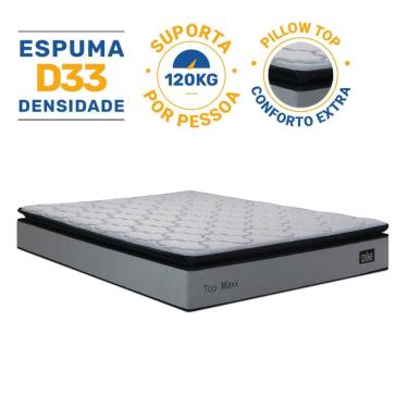 Imagem de Colchão de Espuma D33 Pillow Top Maxx Casal 138cm