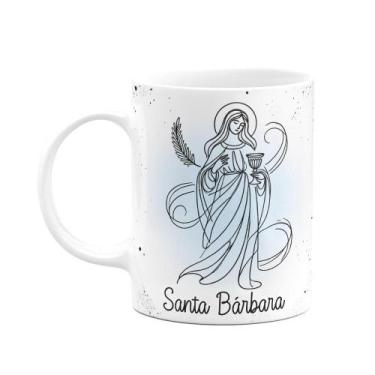 Imagem de Caneca Religiosa Orações - Santa Bárbara - 325ml - JPS INFO