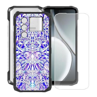 Imagem de YQINHHME Capa protetora de TPU macia preta para Doogee Blade 10 Max (6,6 polegadas) com 1 protetor de tela de vidro temperado, capa fina de silicone à prova de choque para Doogee Blade 10 Max