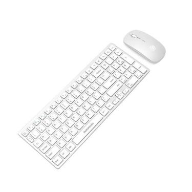 Imagem de Teclado Mouse Sem Fio Recarregável Bateria Bluetooth ABNT2 - loja kvel