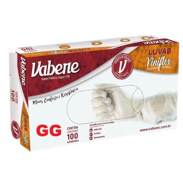 Imagem de Luva Vinil Flex Gg Descartável Procedimentos Sem Pó 100 Unid