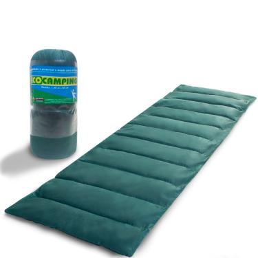 Imagem de Colchonete Acampamento Camping Solteiro Pesca Retiro Ginástica 190x60cm Verde