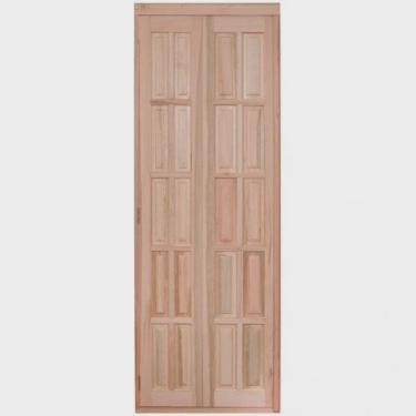 Imagem de Porta de Madeira Camarão 213x74cm com Marco e Batente 14cm ewk P26 Rondosul