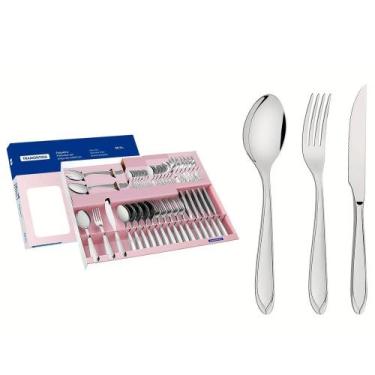 Imagem de Faqueiro jogo de talheres Tramontina Laguna em Aço Inox 38 Peças, Inox