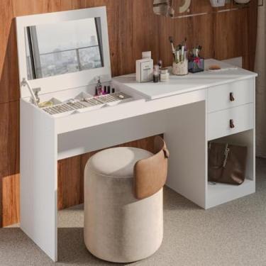 Imagem de Penteadeira com 1 Porta com Espelho e 2 Gavetas 140cm Multimóveis Cr35266 Branco