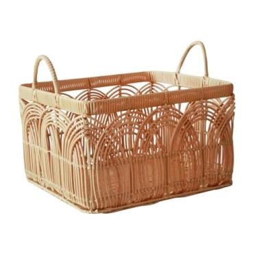 Imagem de Ｂｅｓｇａ Cesto de armazenamento cesto de lavanderia elegante e confortável versátil armazenamento recipiente organizador de brinquedos para quarto de quarto de, 35cmx25cmx17cm