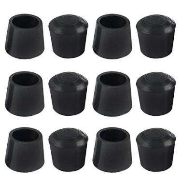 Imagem de 12 peças da uxcell de tampas de mesa para pés de mesa de borracha antiderrapante, protetor de chão, para evitar arranhões, a19011800ux0507, 20mm/3/4"