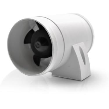 Imagem de MARINE CITY Ventilador de porão de mangueira de 12 volts de 7 cm de diâmetro, certificado CE 158 CFM, para cabeças de barco, compartimentos de motor, porões, galeras, ônibus, galeras, mais