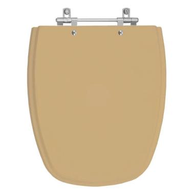 Imagem de Assento Sanitário Poliester Monte Carlo Bege Castor Para Vaso Deca