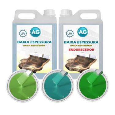Imagem de Resina Baixa Espessura 5KG + 3 Cores Sólidas - Resinas ag