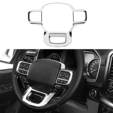 Imagem de Keptrim Capa para volante F-150 ABS cromada para Ford F150 2021 2022 2023 2024, para Expedição 2022, 1 peça