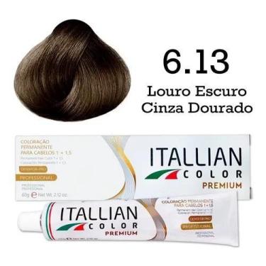 Imagem de Coloração 6.13 Louro Escuro Cinza Dourado  Itallian Color