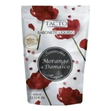 Imagem de Sabonete Liquido Refil 400ml Tacto Morango E Damasco