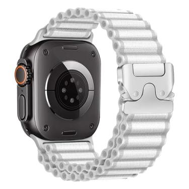 Imagem de Pulseira Alpine Loop para Apple Watch Ultra 2/Ultra para homens de 49 mm, 46 mm, 45 mm, 44 mm, 42 mm, 41 mm, 40 mm e 38 mm, pulseira esportiva de nylon com fivela paraquedas para iWatch séries 10 9, 8