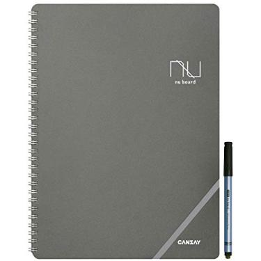 Imagem de Nu Board Caderno reutilizável tamanho A4 edição internacional NAA404US08 - Caderno de quadro branco - Caderno apagável a seco