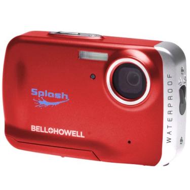 Imagem de Câmera digital à prova d'água WP5-R Splash WP5 12MP da Bell and Howell com cartão de memória de 2 GB (vermelha)