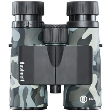 Imagem de Bushnell Binóculos camuflados blackout Prime 10 x 42, óptica de alta definição, à prova d'água e à prova de neblina, design durável, lentes multirevestidas, ideal para caça e aventuras ao ar livre