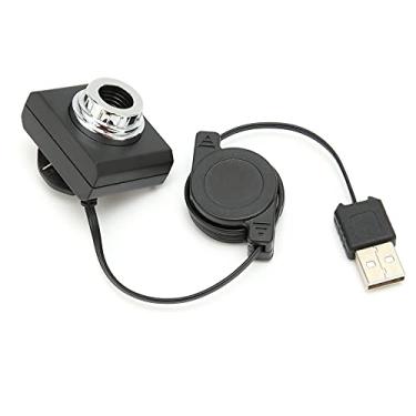 Imagem de Webcam 480p com equilíbrio automático de brancos, USB 2.0 de alta resolução com fio para computador, laptop e desktop, Plug and Play, webcam para videoconferência, gravação, bate-papo on-line