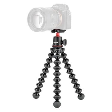 Imagem de JOBY Kit GorillaPod 3K, tripé compacto, suporte 3K e cabeça esférica 3K para câmeras compactas, kit de tripé, tripé de viagem para câmeras, comporta dispositivos de até 3 kg, JB91507-BWW, feito na