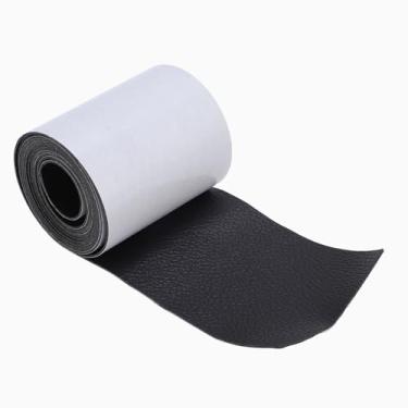 Imagem de Alça de viga de madeira sintética, pulseira de couro PVC de 1,5 m de comprimento flexível para esconder lacunas, vigas de madeira decorativas autoadesivas, alça de aparência de metal, alça de viga de