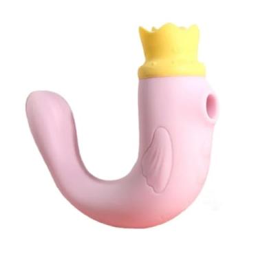 Imagem de Vibrador The King Com 10 Vibrações Língua E Sucção Estimulador Clitoriano Discreto